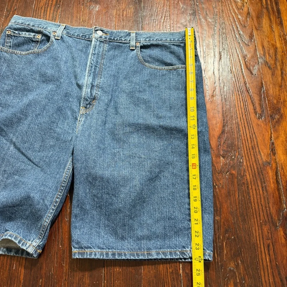 Levis 505 Shorts Mens 42 Blue Denim 42x10 Jorts Jean 90s‎ Grunge